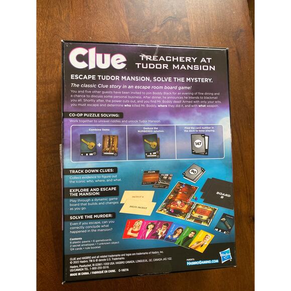 Clue - Treachery at Tudor Mansion - Picture 2 of 3